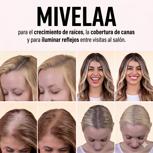 MIVELAA Polvo Compacto Capilar — Cobertura Instantánea